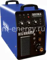 Сварочный инверторный полуавтомат MIG/MMA 250 BRIMA